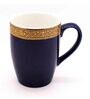 Scarlet 230 ml Navy Blue Porcelain Coffee Mug (Set of 2)