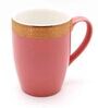 Scarlet 230 ml Pink Porcelain Coffee Mug (Set of 2)