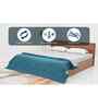 Scarlet Diamond Pattern Quited Solid Comferter-Teal & Grey