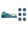Scarlet Diamond Pattern Quited Solid Comferter-Teal & Grey