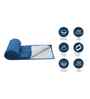 Scarlet Diamond Pattern Quited Solid Comforter-Navy Blue & Silver