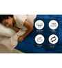 Scarlet Diamond Pattern Quited Solid Comforter-Navy Blue & Silver