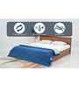 Scarlet Diamond Pattern Quited Solid Comforter-Navy Blue & Silver