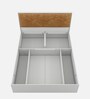 Scarlett King Size Bed in Frosty White Finish with Hydraulic Storage
