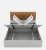 Scarlett King Size Bed in Frosty White Finish with Hydraulic Storage