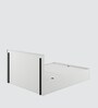 Scarlett King Size Bed in Frosty White Finish with Hydraulic Storage
