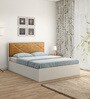 Scarlett King Size Bed in Frosty White Finish with Hydraulic Storage