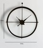 Black Metal Scarlett Minimalist Modern Wall Clock