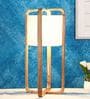 Scarlette White Fabric Shade Table Lamp With Beige Base -