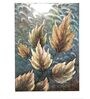 Scattered Leaves Original Painting On Metal Sheet