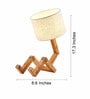 Scholar Brown Wooden Table Lamp