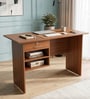 Scholarhub Brown Colour Office Desk In Walnut Finish Scholarhub Brown Colour Office Desk In Walnut Finish
