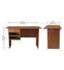 Scholarhub Brown Colour Office Desk In Walnut Finish Scholarhub Brown Colour Office Desk In Walnut Finish
