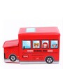 School Bus Kids Storage Box in Red