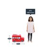 School Bus Kids Storage Box in Red