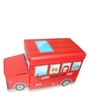 School Bus Kids Storage Box in Red