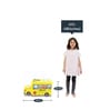 School Bus Kids Storage Box in Yellow