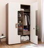 Scion 2 Door Wardrobe in Frosty White & Cairo Walnut Finish