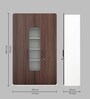 Scion 2 Door Wardrobe in White Lily & Walnut Finish