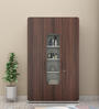 Scion 2 Door Wardrobe in White Lily & Walnut Finish