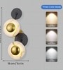 Sconce Designer Wall Lamp | Modern Decorative LED Light with 3 Color Modes (Warm/Natural/Cool) | Elegant Lighting for Living Room, Bedroom & Indoor Spaces (Black)