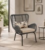 Sconce Rope Chair in Grey Finish Sconce Rope Chair in Grey Finish