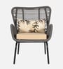 Sconce Rope Chair in Grey Finish Sconce Rope Chair in Grey Finish