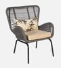 Sconce Rope Chair in Grey Finish Sconce Rope Chair in Grey Finish