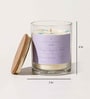 Sagittarius Zodiac Candle Glass & Wax With Blue Topaz Stone