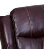 Scotland Leatherette Manual 3 Seater Recliner In Brown Colour