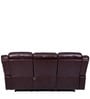 Scotland Leatherette Manual 3 Seater Recliner In Brown Colour