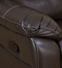 Scott Leatherette Manual 2 Seater Recliner in Dark Brown Colour