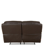 Scott Leatherette Manual 2 Seater Recliner in Dark Brown Colour