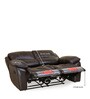 Scott Leatherette Manual 2 Seater Recliner in Dark Brown Colour