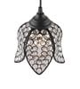 Scott Black Crystal Hanging Light