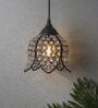Scott Black Crystal Hanging Light