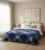 Blue Scott Cloudy Mink Silky-Soft All Season Single Blanket