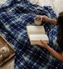 Blue Scott Cloudy Mink Silky-Soft All Season Single Blanket
