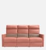 Scout Pro Leather 3 Seater Manual Recliner In Earth Colour