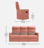 Scout Pro Leather 3 Seater Manual Recliner In Earth Colour