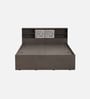 Scout Queen Size Bed in Dark Wenge Finish with Box Storage