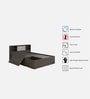 Scout Queen Size Bed in Dark Wenge Finish with Box Storage