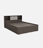 Scout Queen Size Bed in Dark Wenge Finish with Box Storage