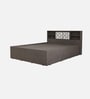 Scout Queen Size Bed in Dark Wenge Finish with Box Storage