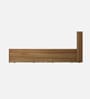 Scout Queen Size Bed in Lyon Teak Finish with Box Storage