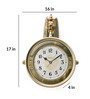 Scroll Station Clock Gold