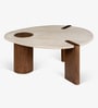 Sculpt Coffee Table In Walnut Finish