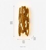 Sculptural Golden Textured Wall Sconce