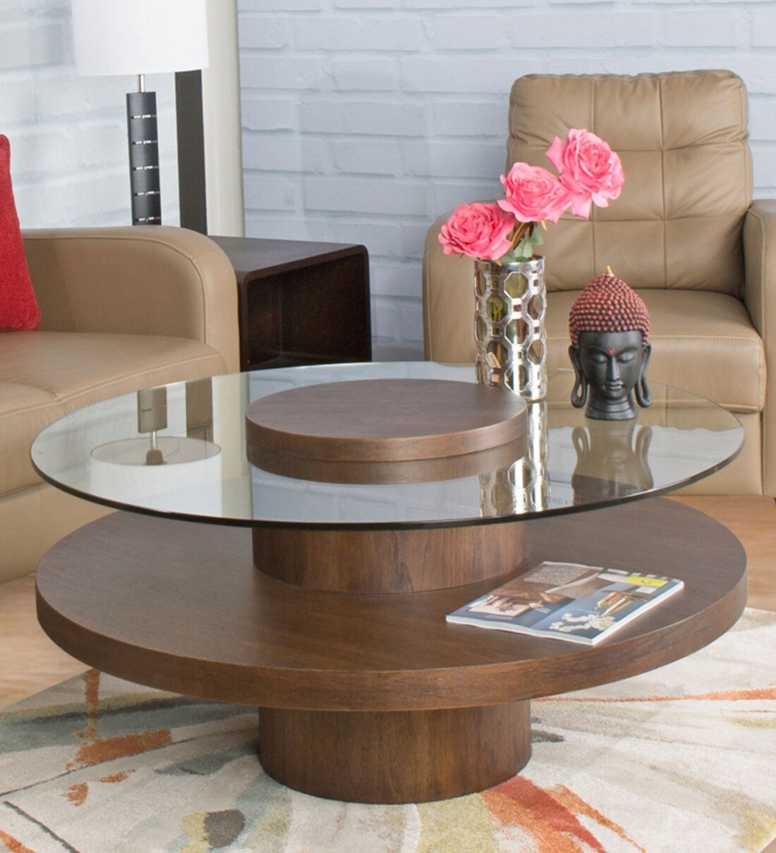 Buy Seattle Coffee Table in Brown Colour by Home Centre Online
