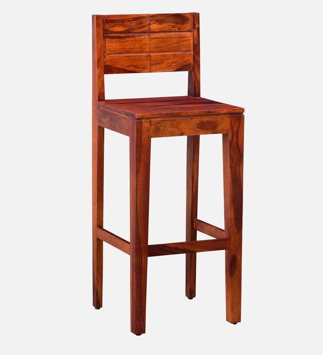 Buy Segur Sheesham Wood Bar Stool In Honey Oak Finish By Woodsworth
